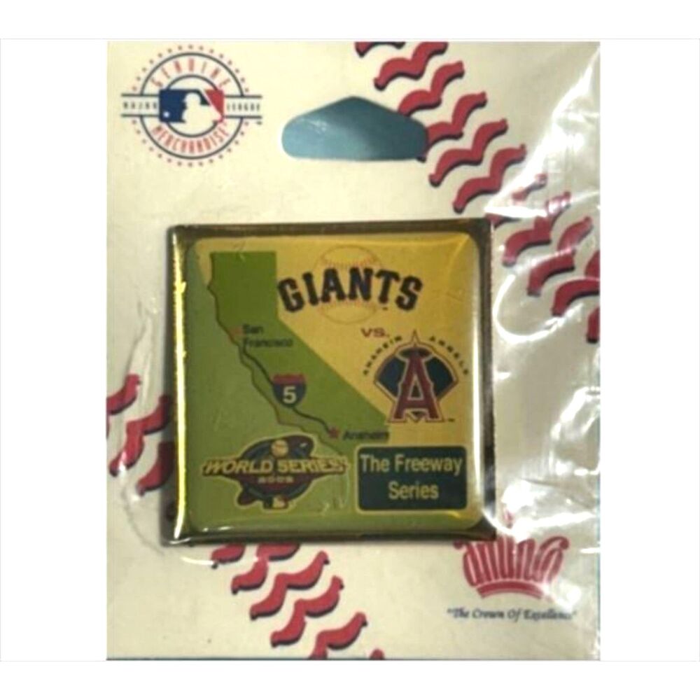 2002 World Series -Freeway Series SF Giants vs CA Angels pin